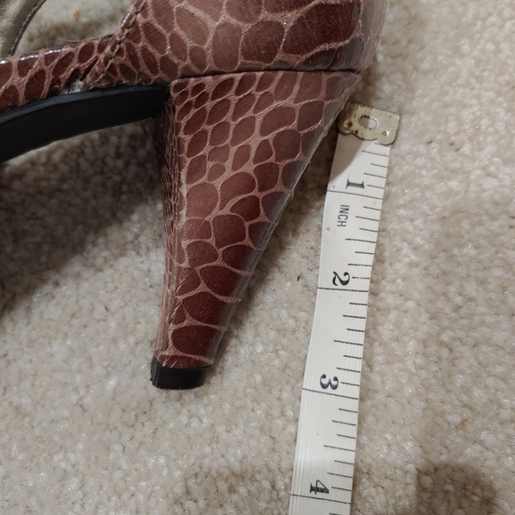 Sam & Libby brown snakeskin heels - Picture 10 of 10
